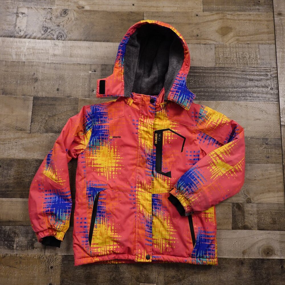 Gemyse Ski Snowboard Jacket Girls' Size Large (10/12) – Bright‎ Multicolor Print